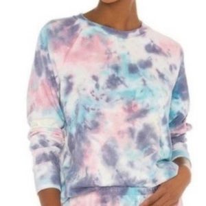 SPIRITUAL Gangster Crew Neck Sweatshirt Trust The Universe Tie Dye